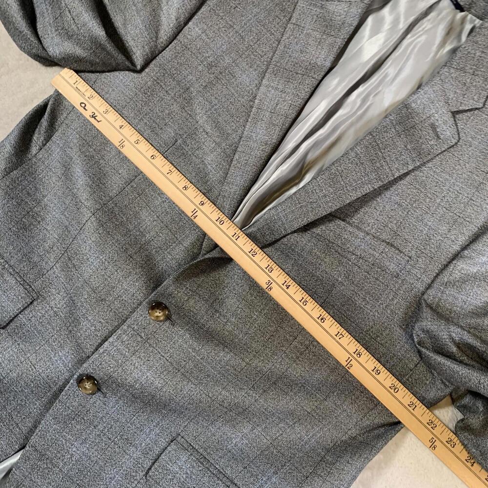 Ralph Lauren Blazer Mens 42R Plaid Wool Silk Sport Coat Dillard’s Made Canada - Picture 5 of 15
